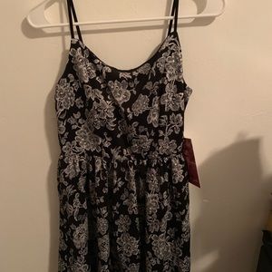 Flowery Strapped Dress